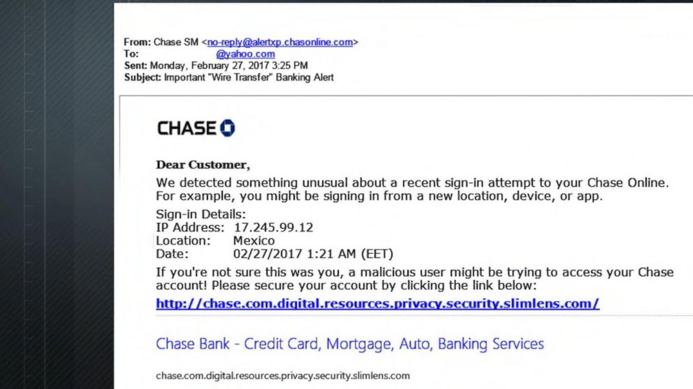 fake chase bank login